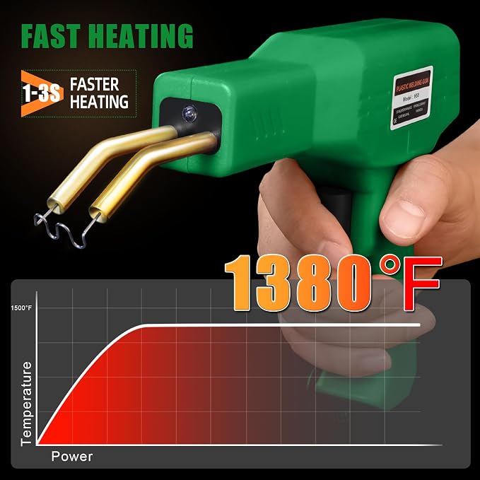 ATOLS Plastic Welder, Plastic Welding Kit, Hot Stapler Kit, Plastic Welder Gun - Image 4