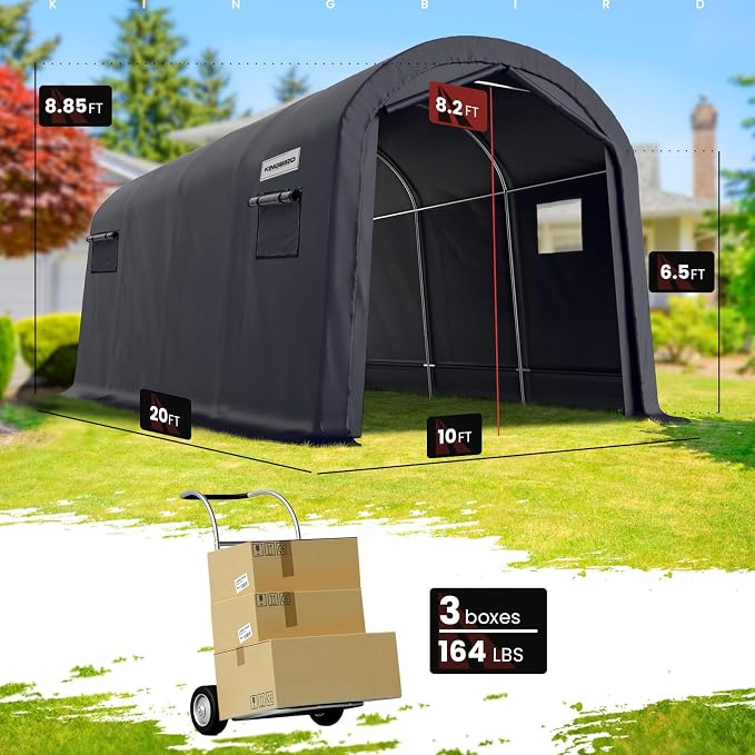 KING BIRD 10' x 20' Heavy Duty Carport - Image 6