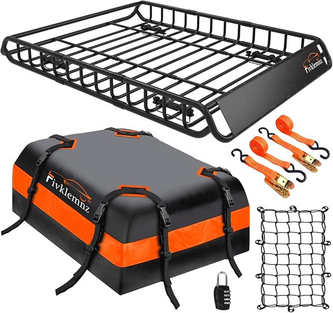 FIVKLEMNZ Car Rooftop Cargo Carrier Roof Bag Waterproof by FIVKLEMNZ