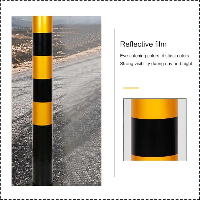 Safety Barrier Bollard for Driveways, Parking Bollard for Warehouse, Traffic - Image 4