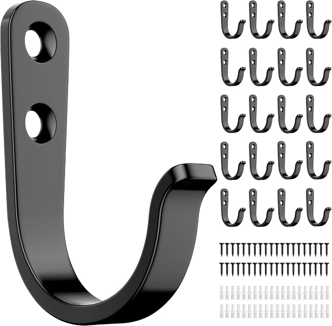 20Pcs Wall Hooks for Bathroom, and Garage by jockcaras