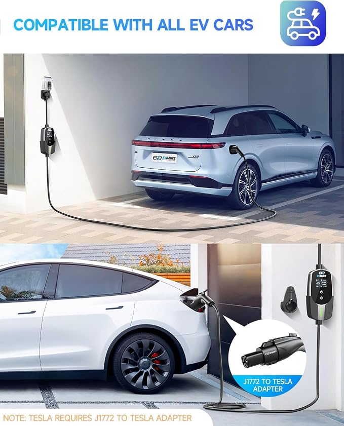 Level 2 EV Charger 40Amp, 240V 9.6KW Portable Electric Vehicle Charging Stations - Image 6