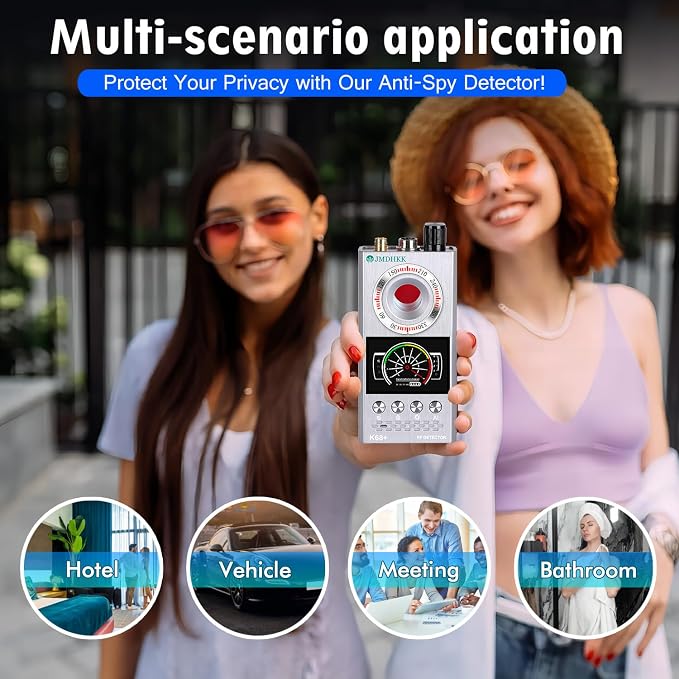 JMDHKK Hidden Camera Detector & Bug Detector – Magnetic Tracker & Wireless - Image 6