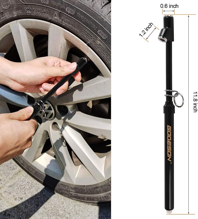 GODESON Dual Head Tire Pressure Gauge, Heavy Duty Pencil Tire Gauge Range - Image 4