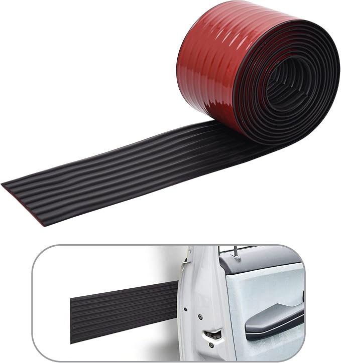 RUBBER BOND Garage Wall Protectors - 4in x 10ft Strong Self-Adhesive Rubber - Image 2