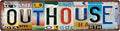 OUTHOUSE Vintage Metal Tin Street Sign Bar Cafe Garage Cave Home Room Wall by Unknown