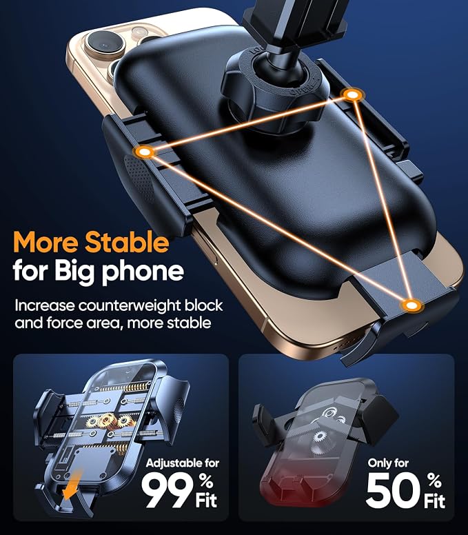VICSEED Blue Phone Holders for Your Car Cell Phone Mount for Car Dashboard - Image 4