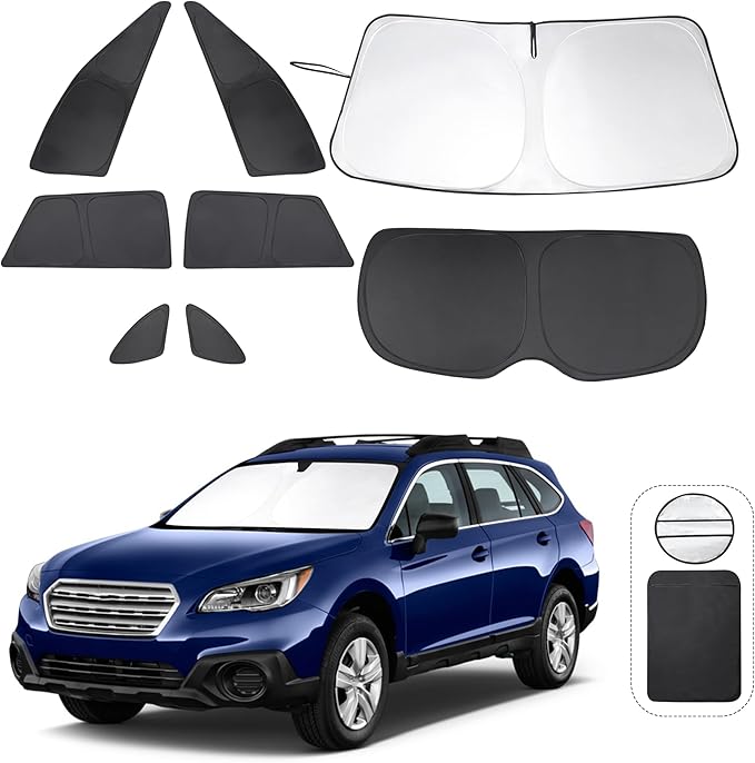 TINGLU Window Shades for Subaru Outback Wagon 2015-2019 Accessories Car Side by TINGLU