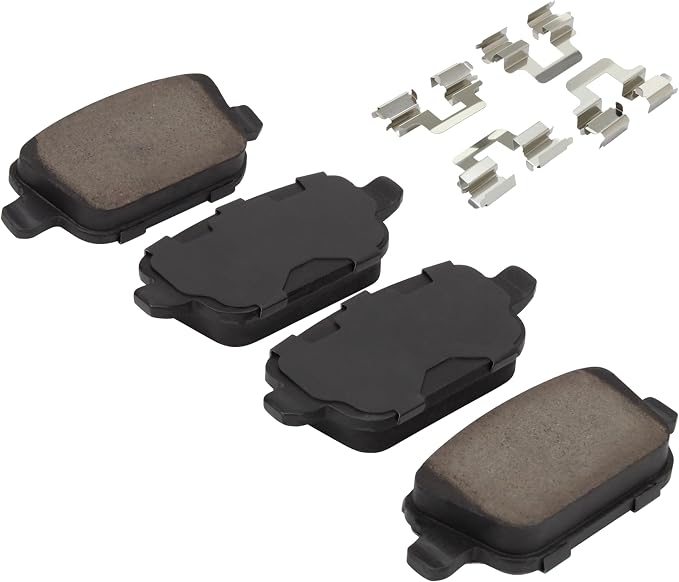 Premium Semi-Metallic Rear Brake Pads Compatible - Image 2