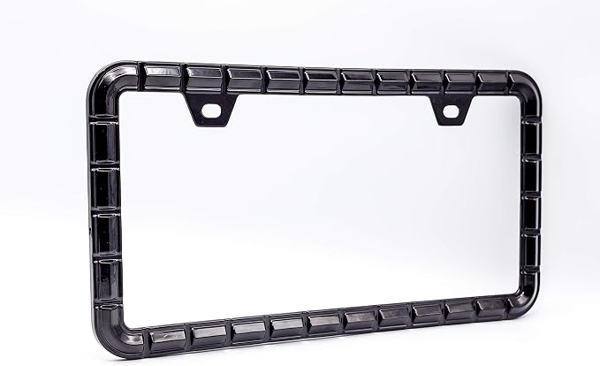 Creathome 3D Brilliance Black License Plate Frames, Pure Zinc Alloy Metal - Image 5