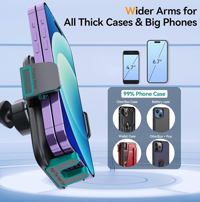 Car Phone Holder Mount, 3 in 1 Universal Phone Mount - Image 6
