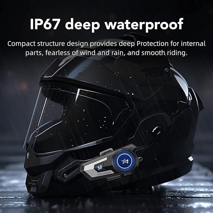 Motorcycle Helmet Bluetooth Headset, Sking Earphone, CVC Noise Cancellation - Image 6