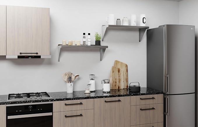 AmGood 12" X 30" Stainless Steel Wall Shelf | NSF Certified Metal Shelving - Image 6