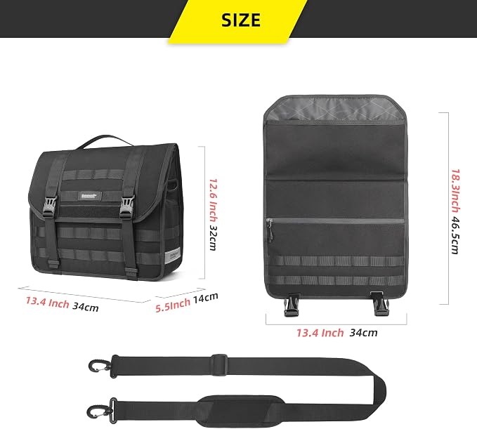 Rhinowalk 13L Waterproof Motorcycle Saddlebags, 26L Total Capacity, Quick - Image 2