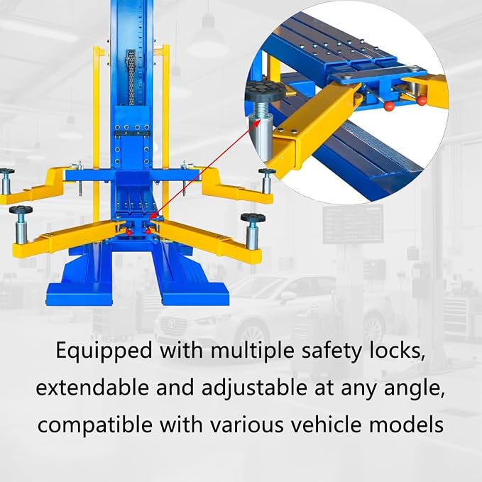 Car Lift Single/2 Post Auto Lifts, 6200/9000/10000LBS Capacity, 240V Hydraulic - Image 8