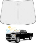 Windshield Sun Shade for 2010-2025 2026 Dodge Ram 2500 3500 Accessories Thicken by Canvcle