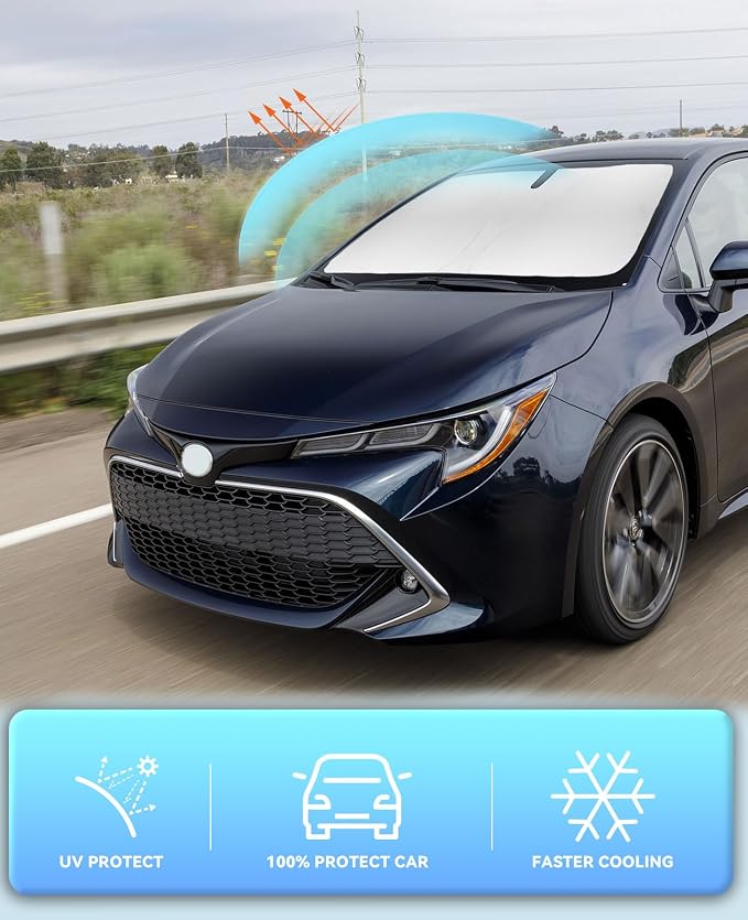 Sun Shade for Toyota Corolla Windshield Sunshades Cover Custom Fit 2014-2018 - Image 5