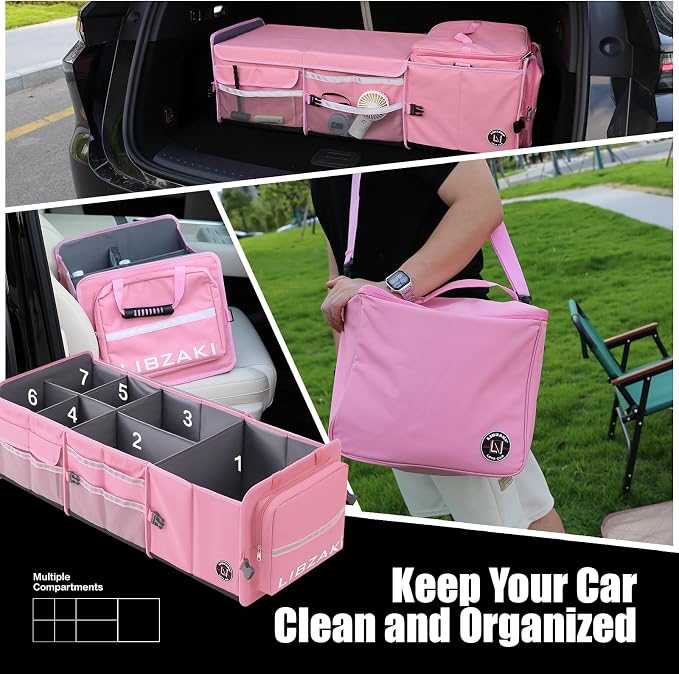 LIBZAKI Oversize 4 in 1 Car Trunk Storage Organizer - Image 7