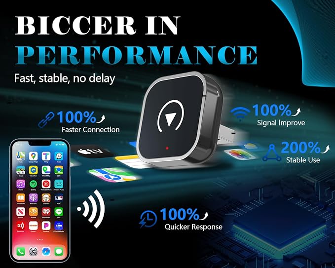 2025 Wireless CarPlay Adapter – Convert Wired to Wireless CarPlay, Mini USB - Image 5