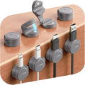 8-Pack Cord Organizer Magnetic Cable Clips, Desk Cable Management Wire Hider by Sincerityisworththewait