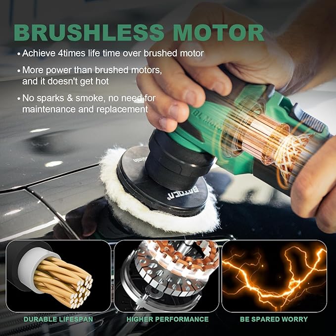 BATOCA S4 Cordless Car Buffer Polisher Rotary Polisher & Dual Action Polisher - Image 2