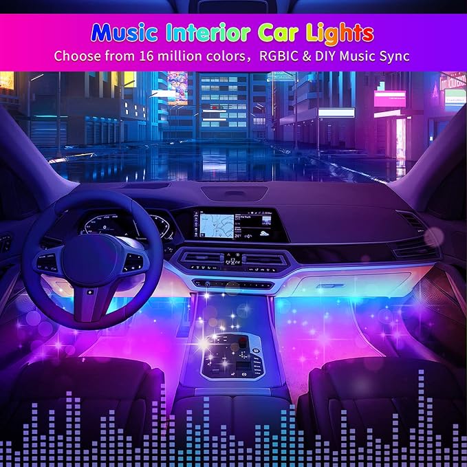 Car Led Strip Lights, RGB Truck Interior Lights - Image 5