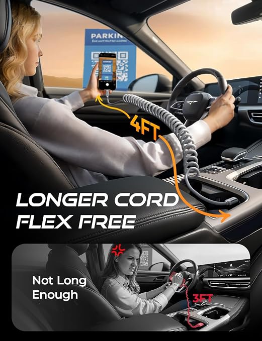 LISEN Coiled USB C Cable, 2 Pack - Image 6