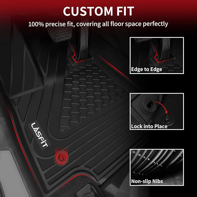 LASFIT Floor Mats Fit for Lexus 2025 2024 2023 2022 NX/NX250/NX350, All Weather - Image 2