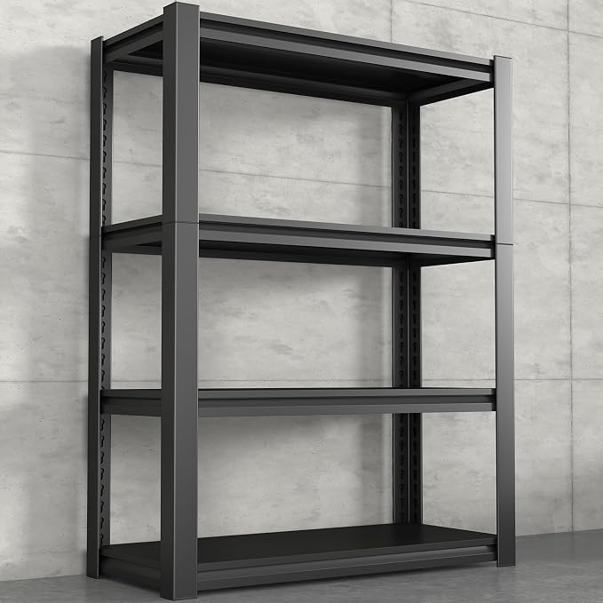 Storage Shelves, Small Shelves Unit and Storage, 4 Tier Metal Shelf by IRONFFICE