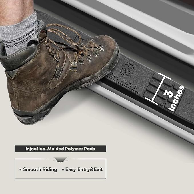 YHTAUTO 3 Inch Running Boards Side Step Bars Fit - Image 3