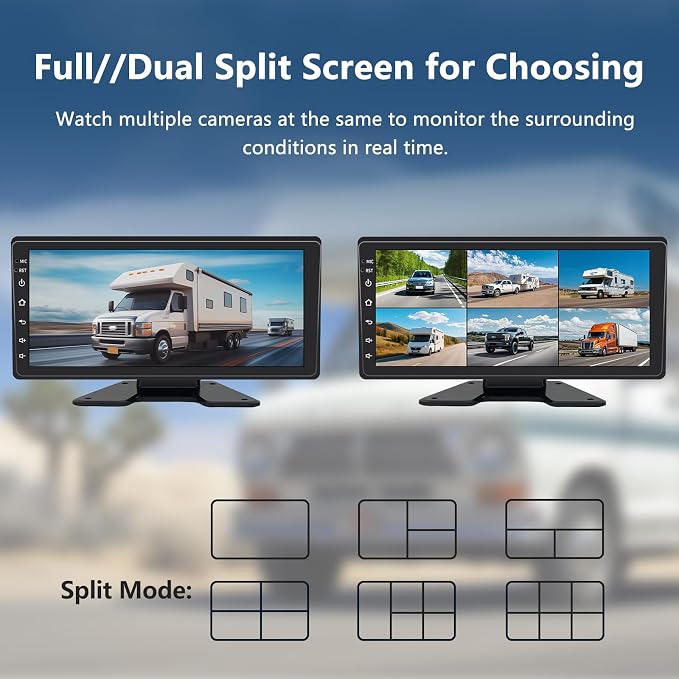 6 Channel Backup Camera System, 1080P Rearview Camera - Image 3
