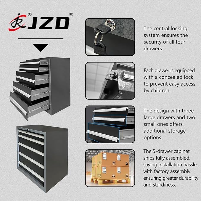 JZD Steel Garage Cabinet System, Tool Organization - Image 6