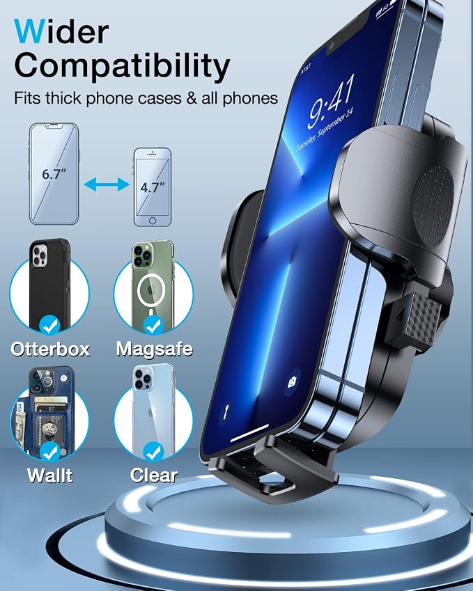 HTU 2025 Upgraded Car Phone Holder 【Safety Certs & No Smell】 Cell Phone Holder - Image 9