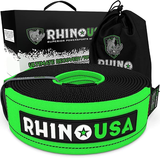 Rhino USA Recovery Tow Strap by RhinoUSAInc