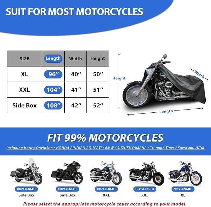 Motorcycle Cover for Sport Model Harley Davidson Sportster S, Sporster 883 - Image 2