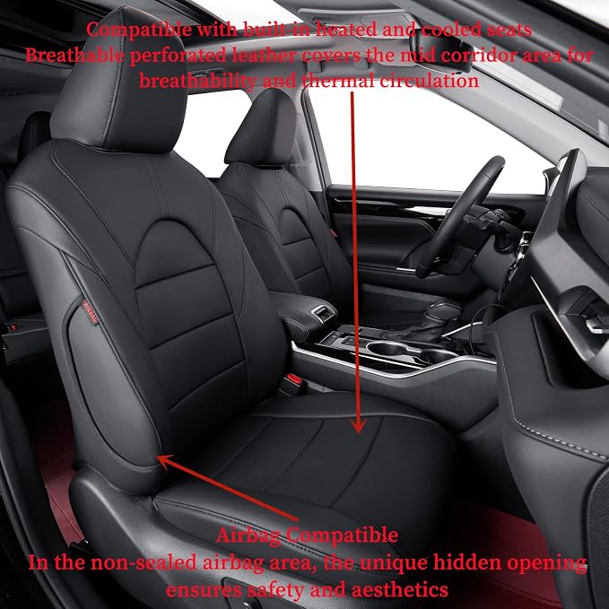 coverdream Camry Seat Covers Custom Fit - Image 6