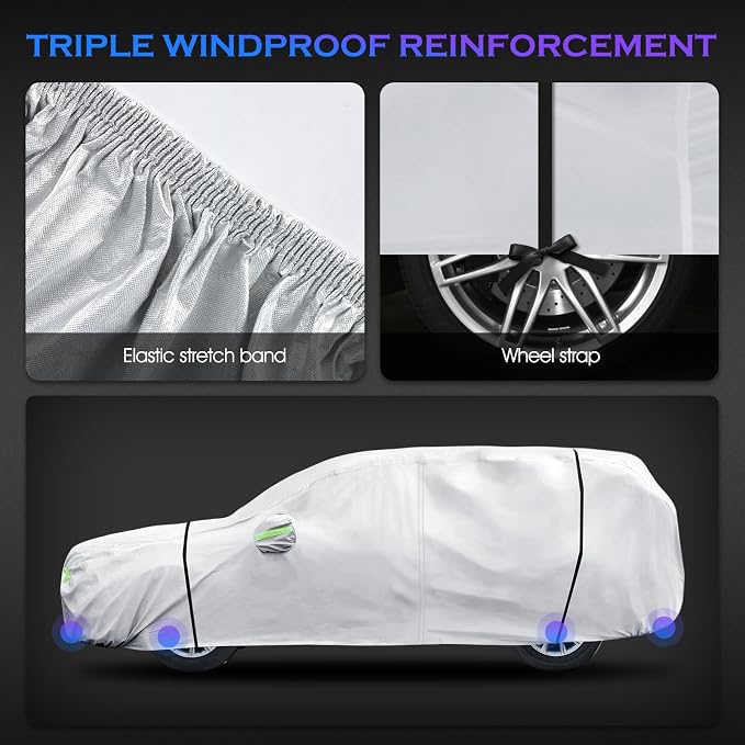 Car Cover Custom Fit for Honda CRV 1997-2025, Toyota RAV4 1996-2025, 6 Layers - Image 6