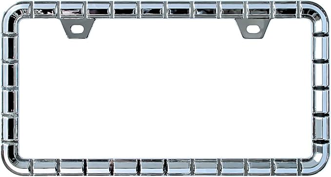 Creathome 3D Chrome License Plate Frames, Pure Zinc Alloy Metal - Image 4