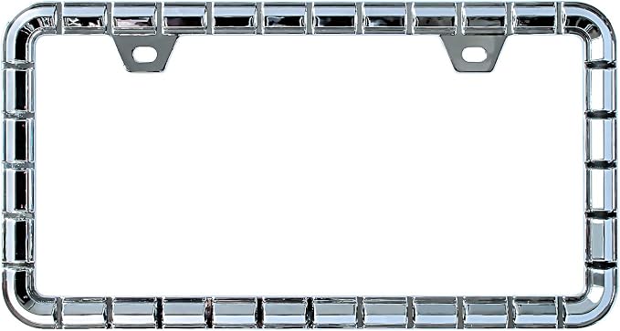 3D Chrome License Plate Frames, Pure Zinc Alloy Metal by Sgooky