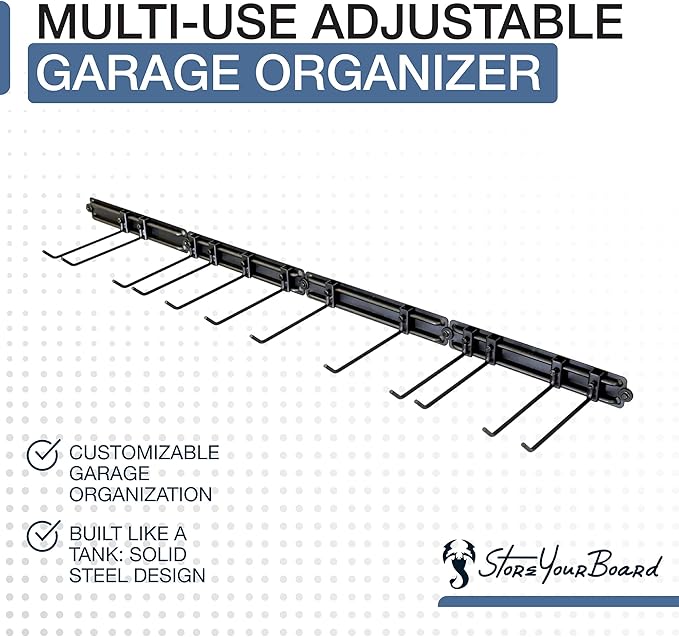 StoreYourBoard 64" Modular Garage Garden Tool Organizer Wall Mount – Heavy Duty - Image 3