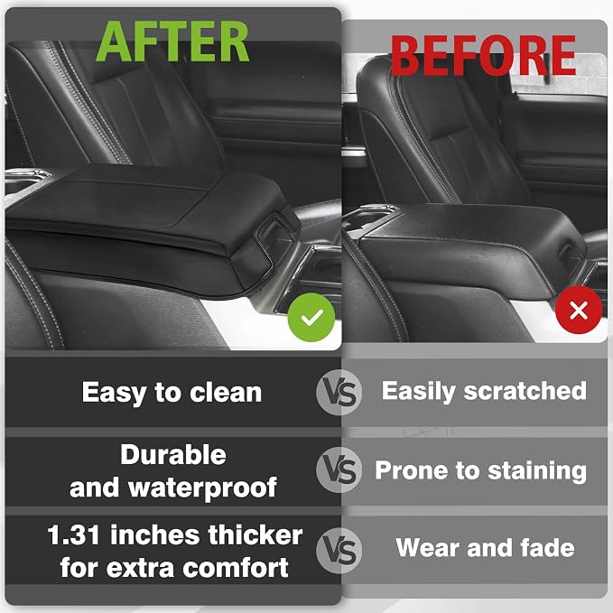 Muslogy Center Console Armrest Cover Compatible - Image 6