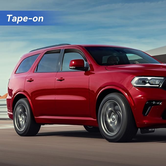 Window Visors Rain Guards for 2011-2025 Dodge Durango, Out-Channel Window Vent - Image 3