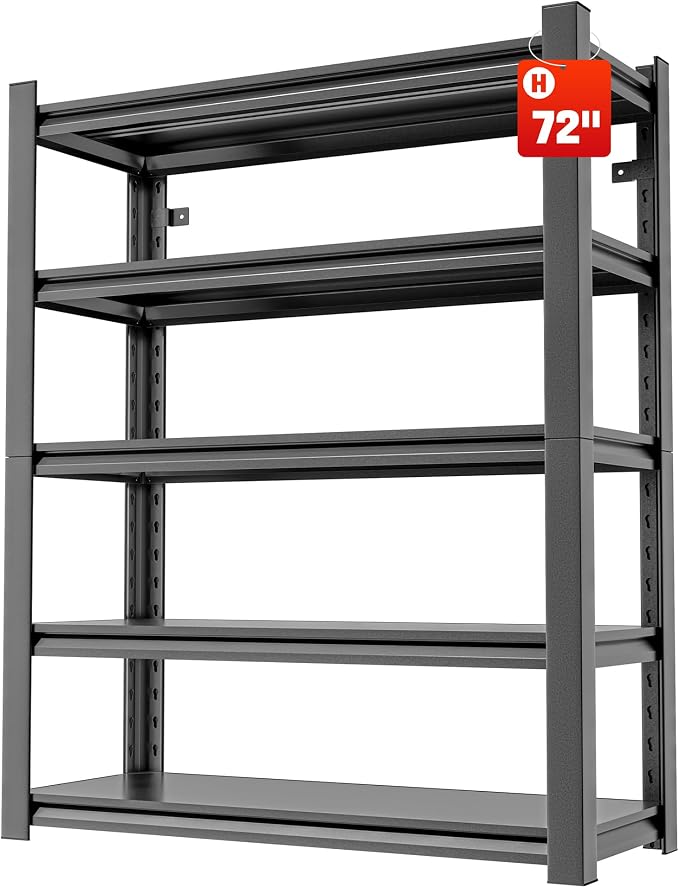 Garage Shelving Unit Rustproof 72" H3000bls Heavy Duty Storage Shelves Easy by Unknown