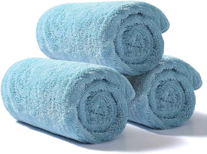JOYMOOP Microfiber Towels for Cars, 3 Pack 35.4" x 23.6" Car Drying Towel by JOYMOOP