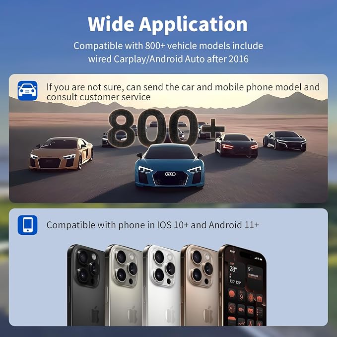 Leadtree 2 in 1 CarPlay Dongle, Convert Wired to Wireless, Wireless CarPlay - Image 6