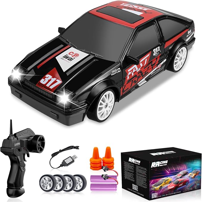 Remote Control Car 1/24 2.4GHz 4WD RC Drift Car, High Speed Drifting RC Cars by YUANPLAN
