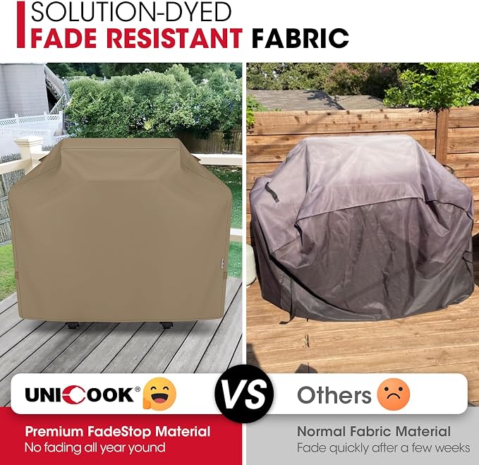 Unicook 50 Inch Grill Cover for Outdoor Grill, Gas BBQ Cover - Image 5
