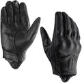 Harssidanzar Women's Motorcycle Gloves, Leather Motorcycle Gloves, Motorbike by Harssidanzar