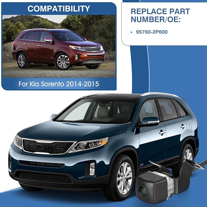 Rear View Backup Camera Fit for Kia Sorento 2014-2015, Reversing Parking Assist - Image 2