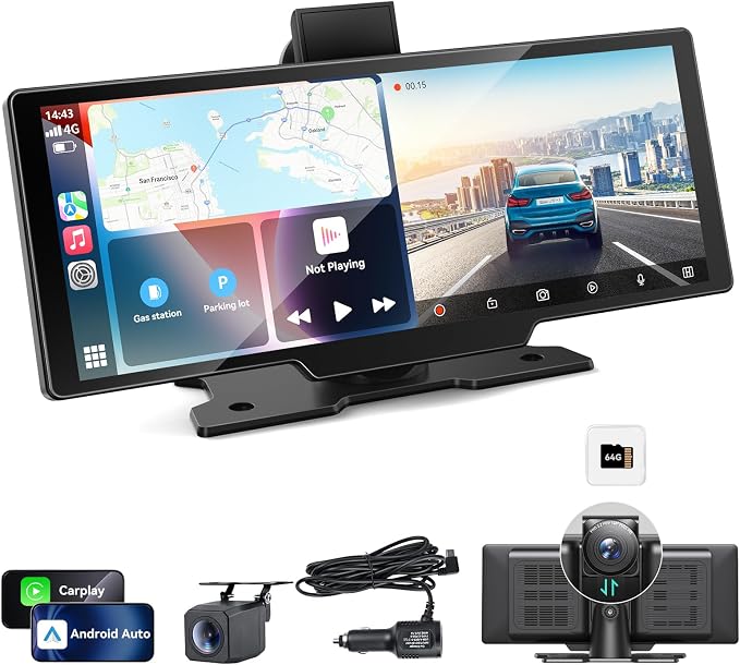 10.26" Carplay Screen for Car, Portable Car Play Screen by XPMOBQCarplayScreen